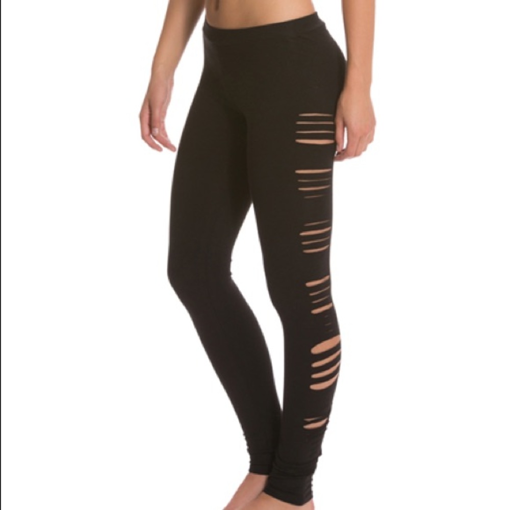 Jala Clothing side slash leggings, size XS.